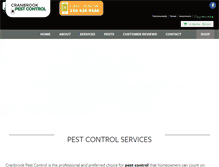 Tablet Screenshot of cranbrookpestcontrol.com